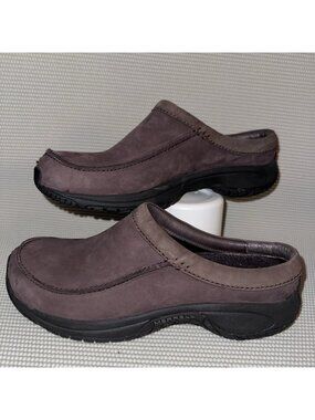 Merrell Men's Encore Slide Mahogany Brown Moccasin Mule Slip On Loafer Size 9.5